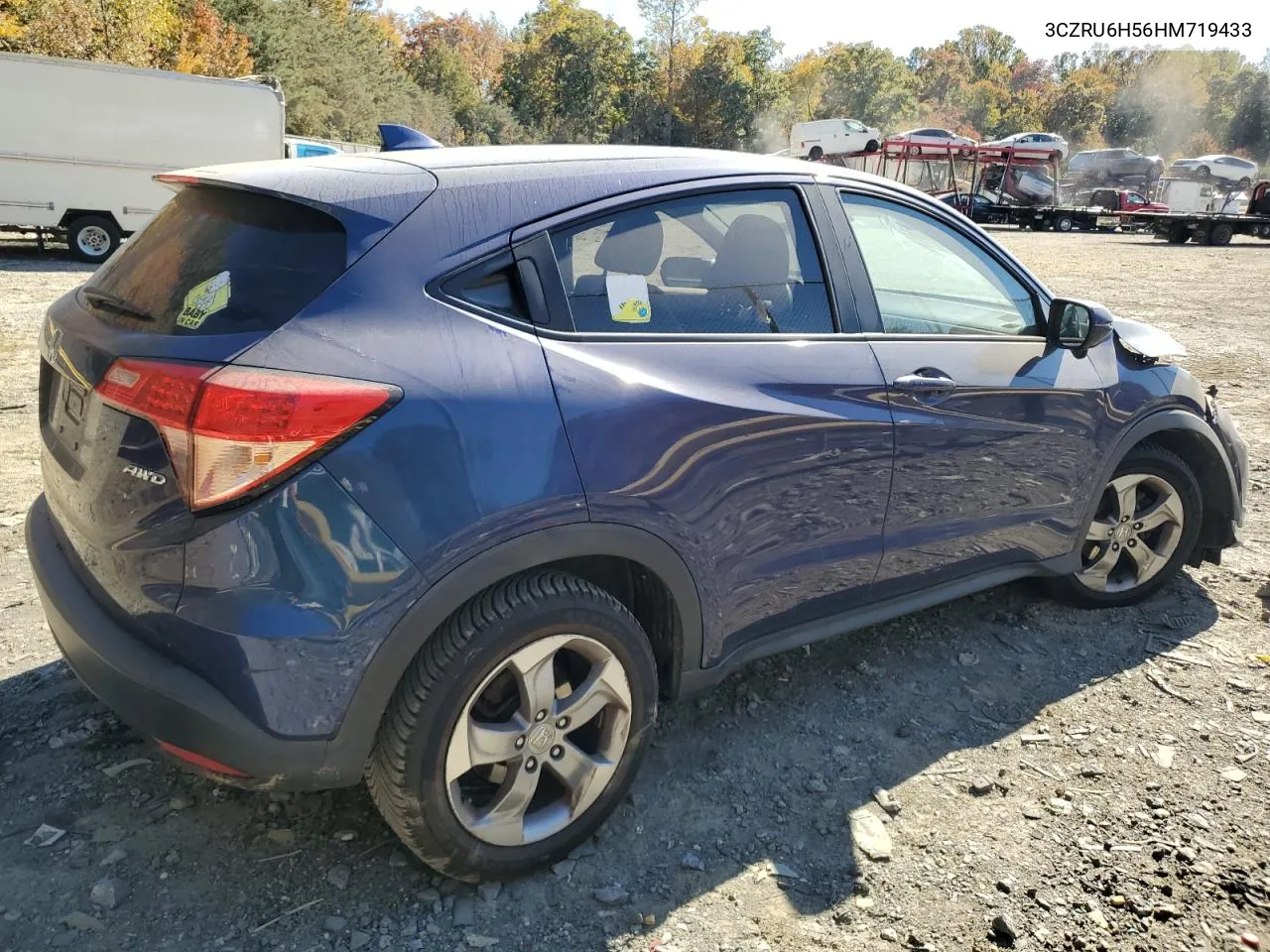 2017 Honda Hr-V Ex VIN: 3CZRU6H56HM719433 Lot: 77438244