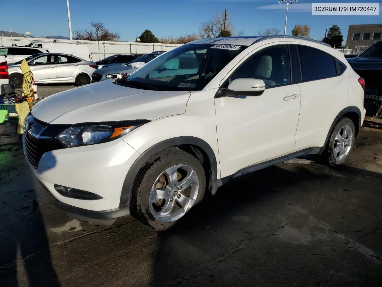 2017 Honda Hr-V Exl VIN: 3CZRU6H79HM720447 Lot: 80533964