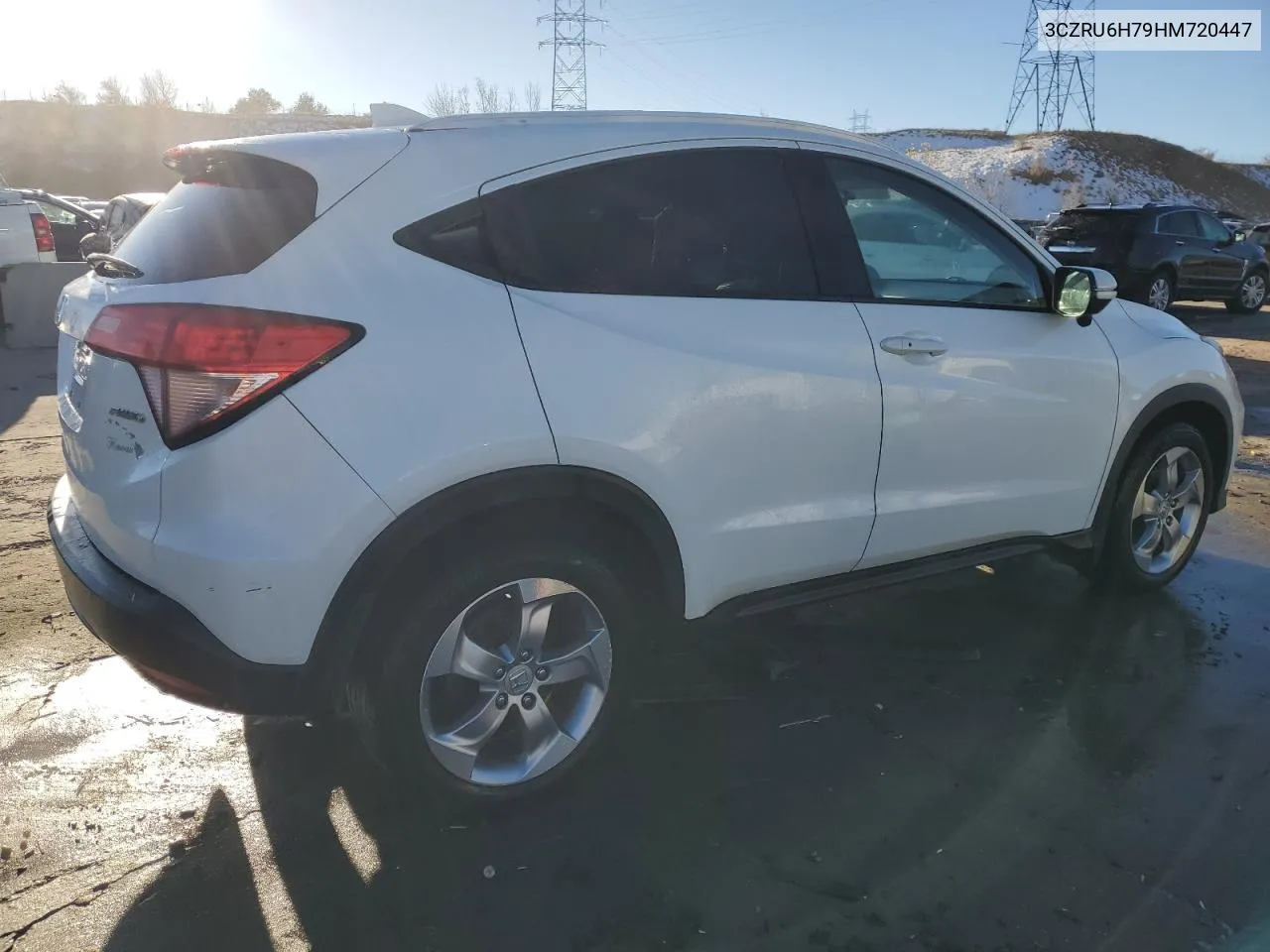 2017 Honda Hr-V Exl VIN: 3CZRU6H79HM720447 Lot: 80533964