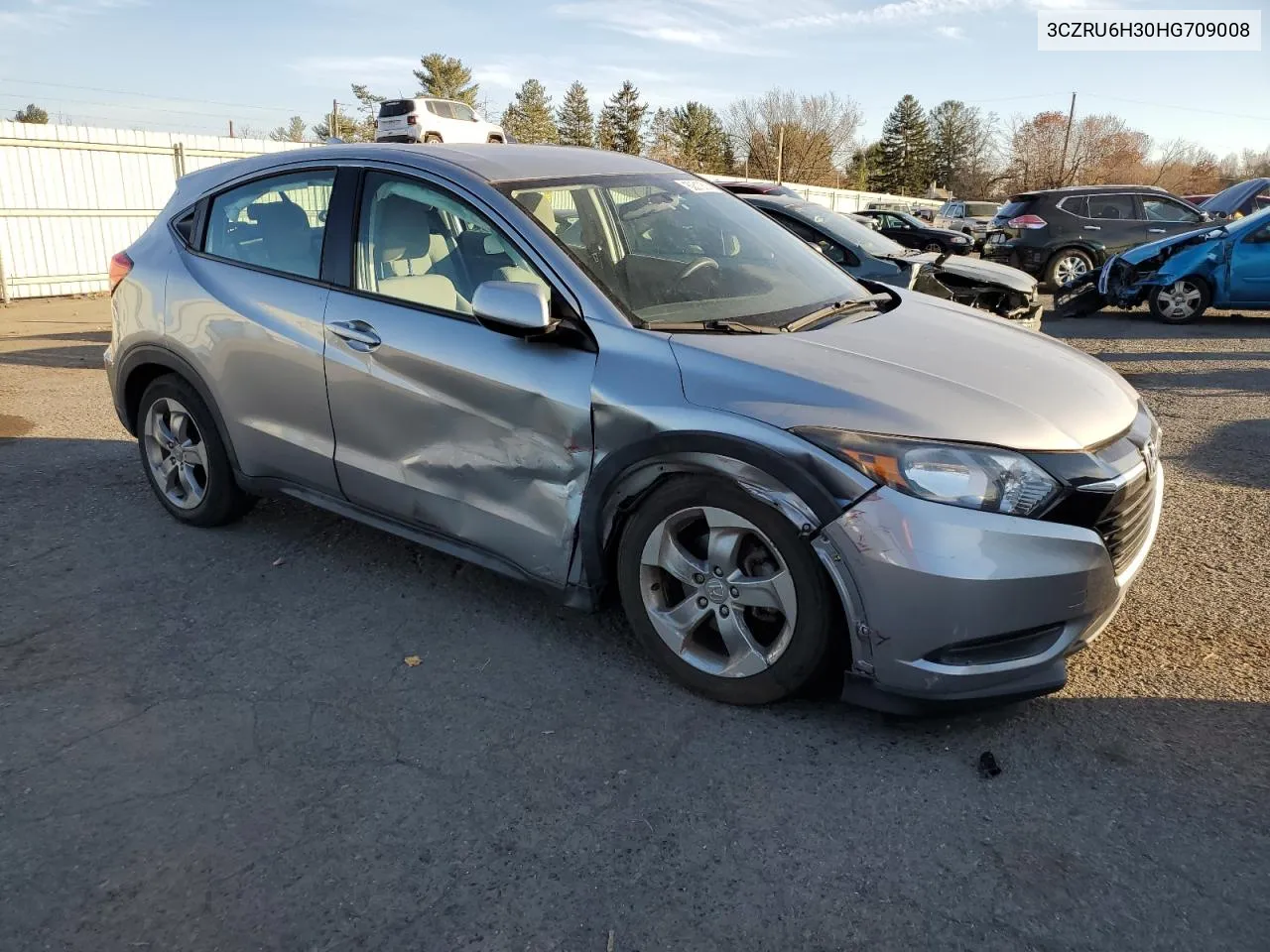 2017 Honda Hr-V Lx VIN: 3CZRU6H30HG709008 Lot: 80610514