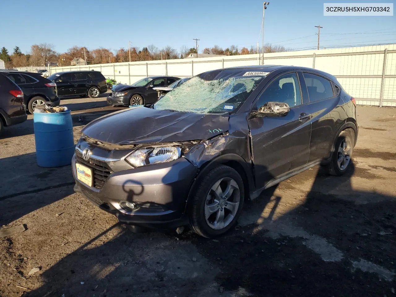 2017 Honda Hr-V Ex VIN: 3CZRU5H5XHG703342 Lot: 80630094