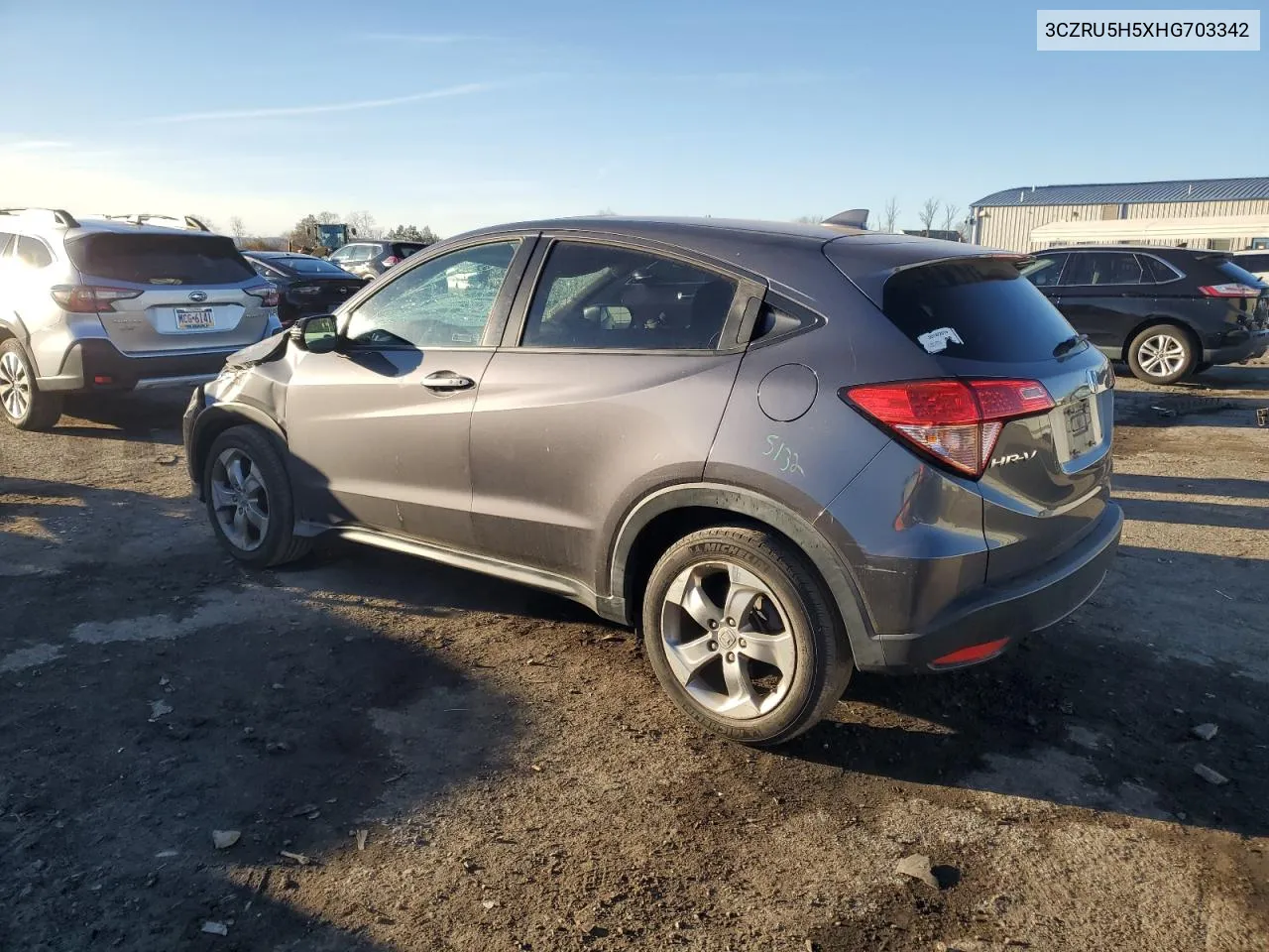 2017 Honda Hr-V Ex VIN: 3CZRU5H5XHG703342 Lot: 80630094