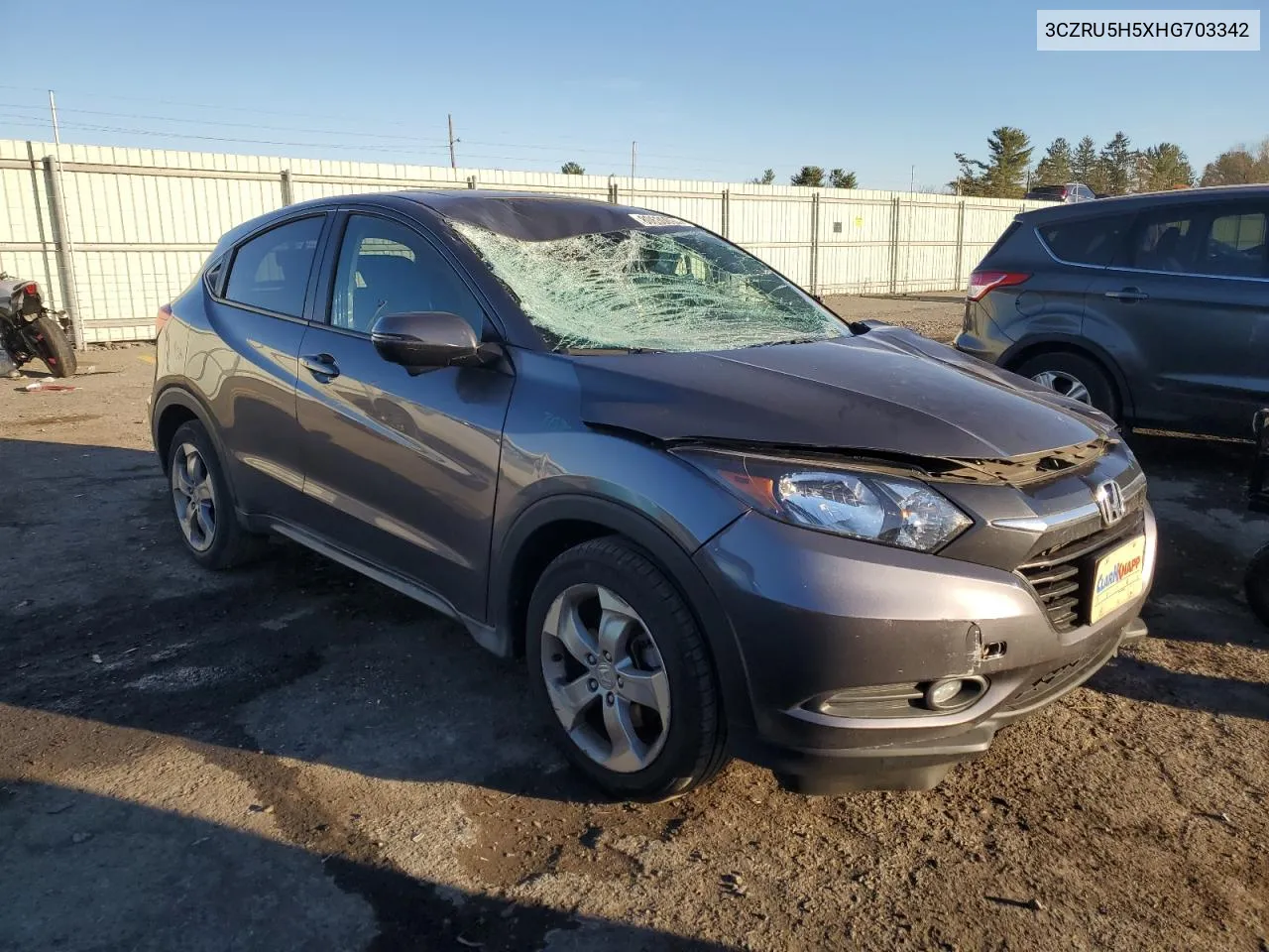 2017 Honda Hr-V Ex VIN: 3CZRU5H5XHG703342 Lot: 80630094