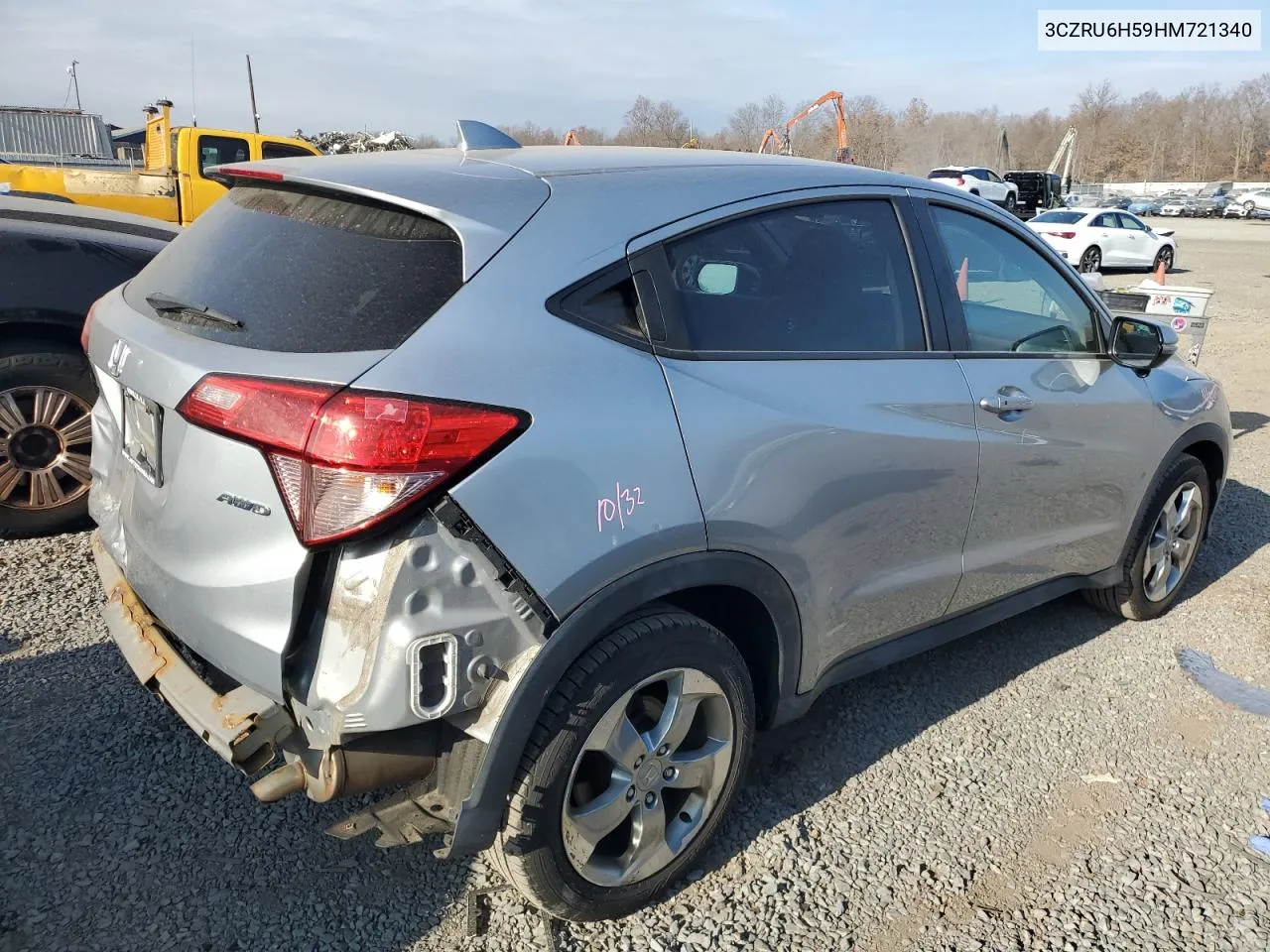 2017 Honda Hr-V Ex VIN: 3CZRU6H59HM721340 Lot: 80863054