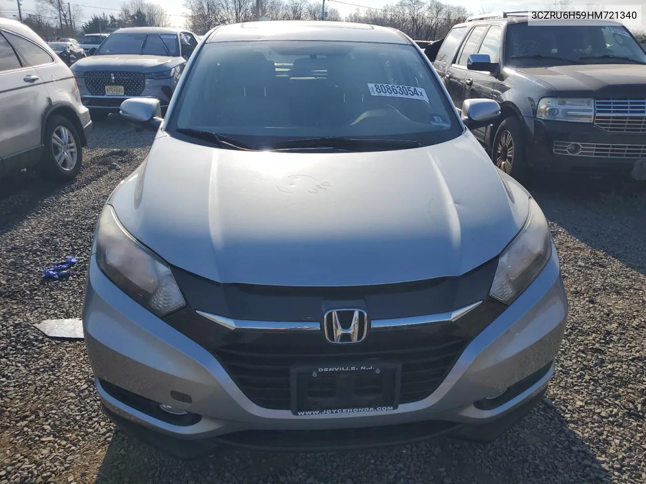 2017 Honda Hr-V Ex VIN: 3CZRU6H59HM721340 Lot: 80863054