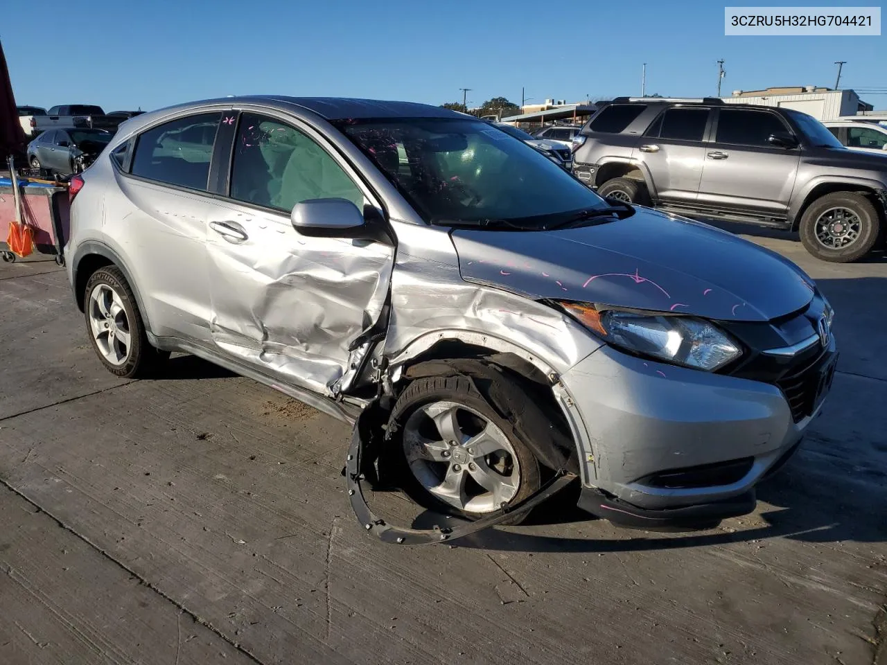 2017 Honda Hr-V Lx VIN: 3CZRU5H32HG704421 Lot: 81099884