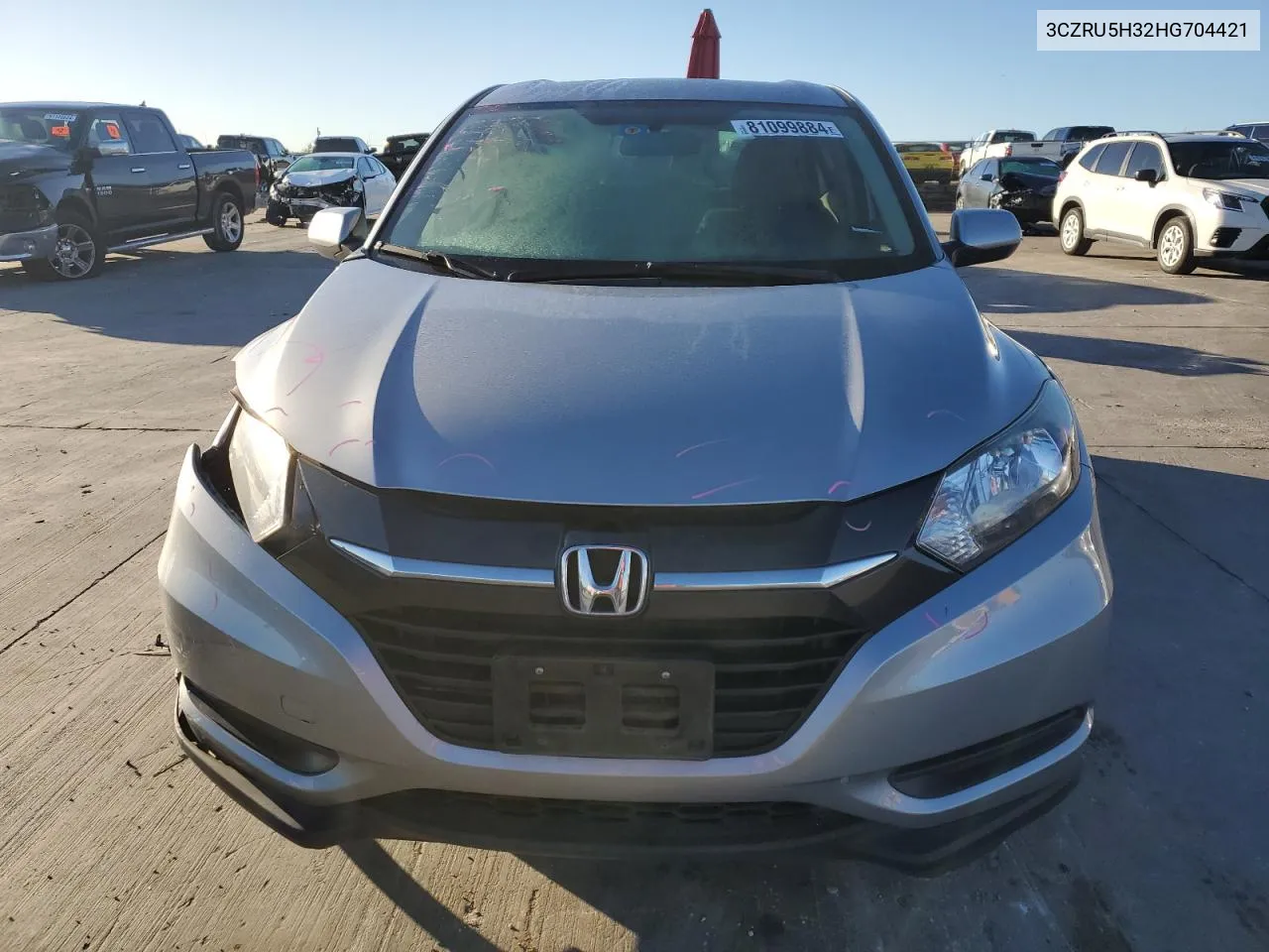 2017 Honda Hr-V Lx VIN: 3CZRU5H32HG704421 Lot: 81099884