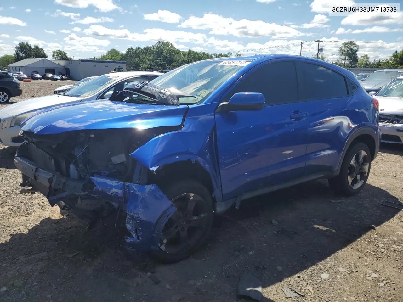 2018 Honda Hr-V Lx VIN: 3CZRU6H33JM713738 Lot: 60851714