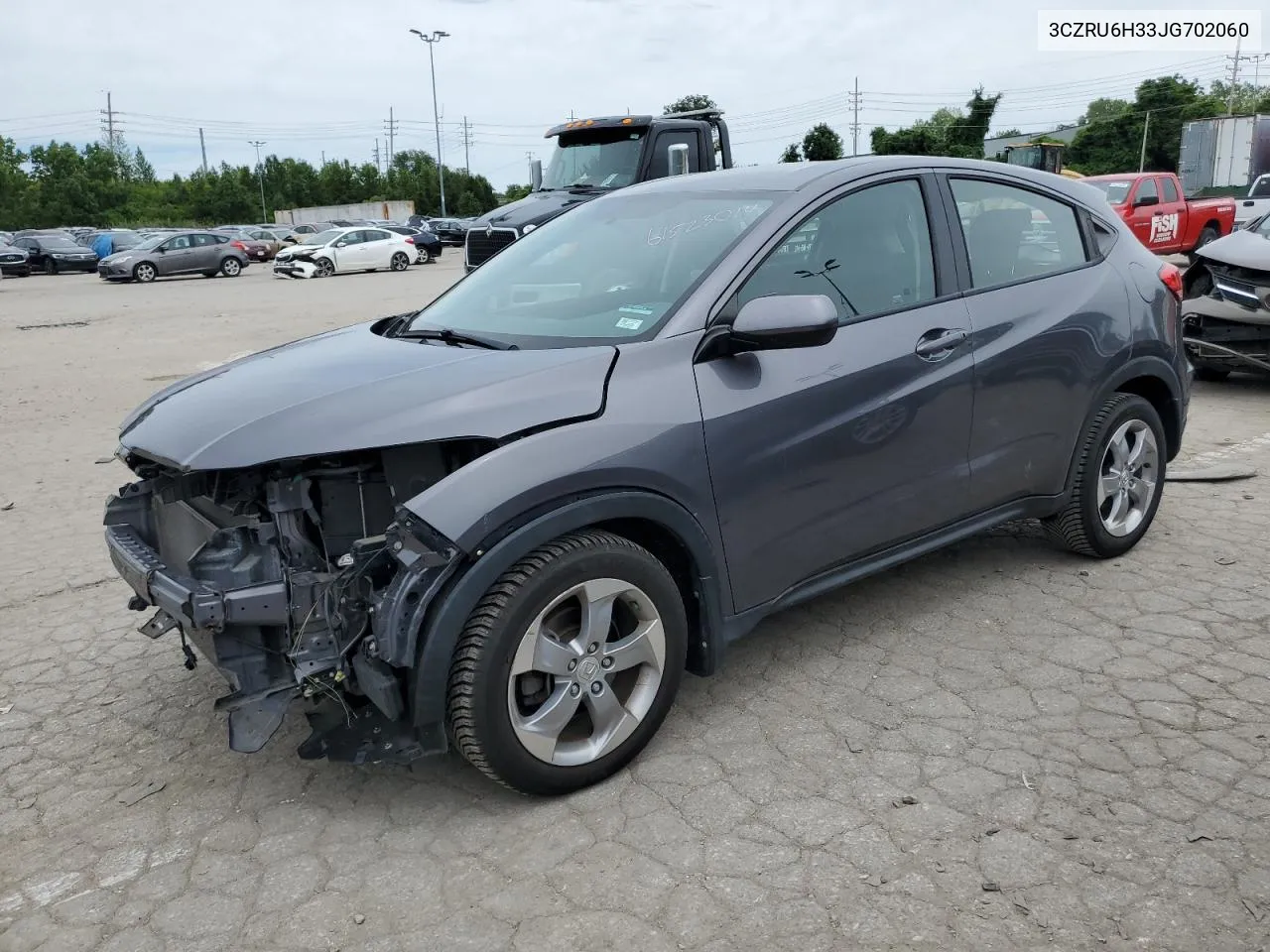 2018 Honda Hr-V Lx VIN: 3CZRU6H33JG702060 Lot: 61523014