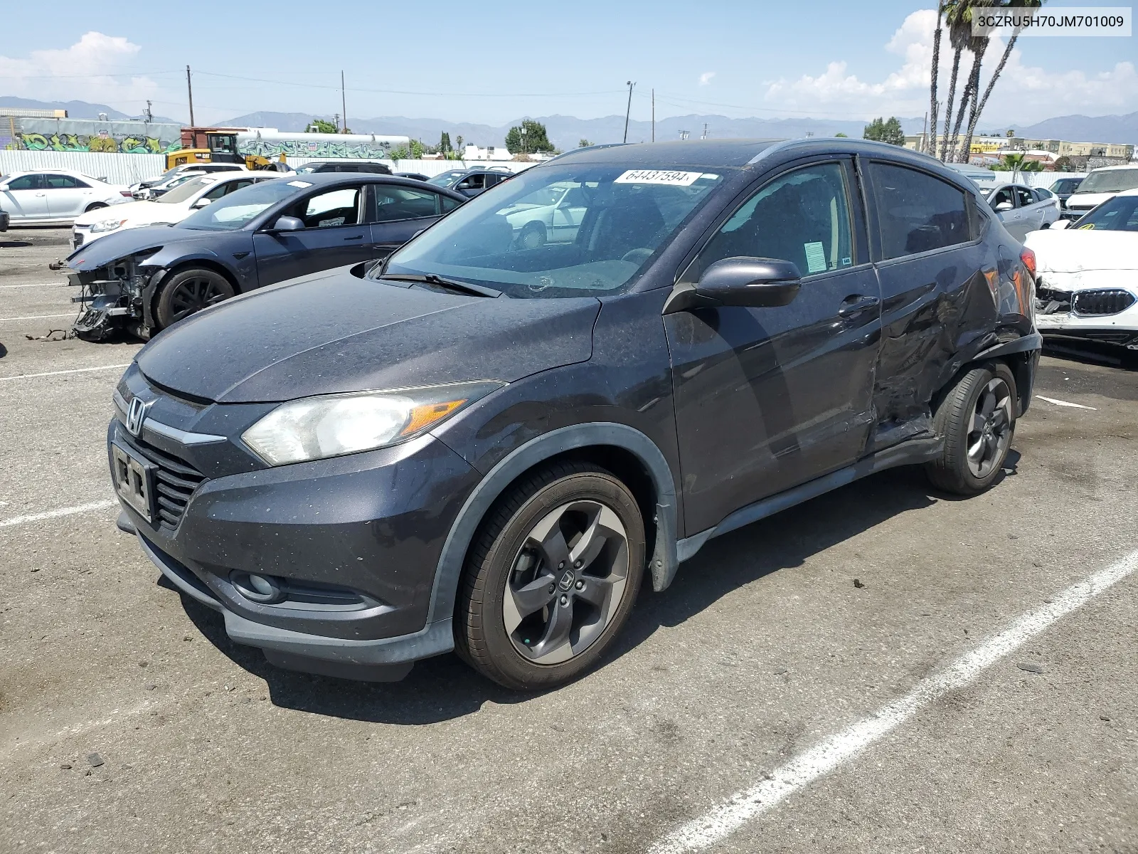 2018 Honda Hr-V Exl VIN: 3CZRU5H70JM701009 Lot: 64437594