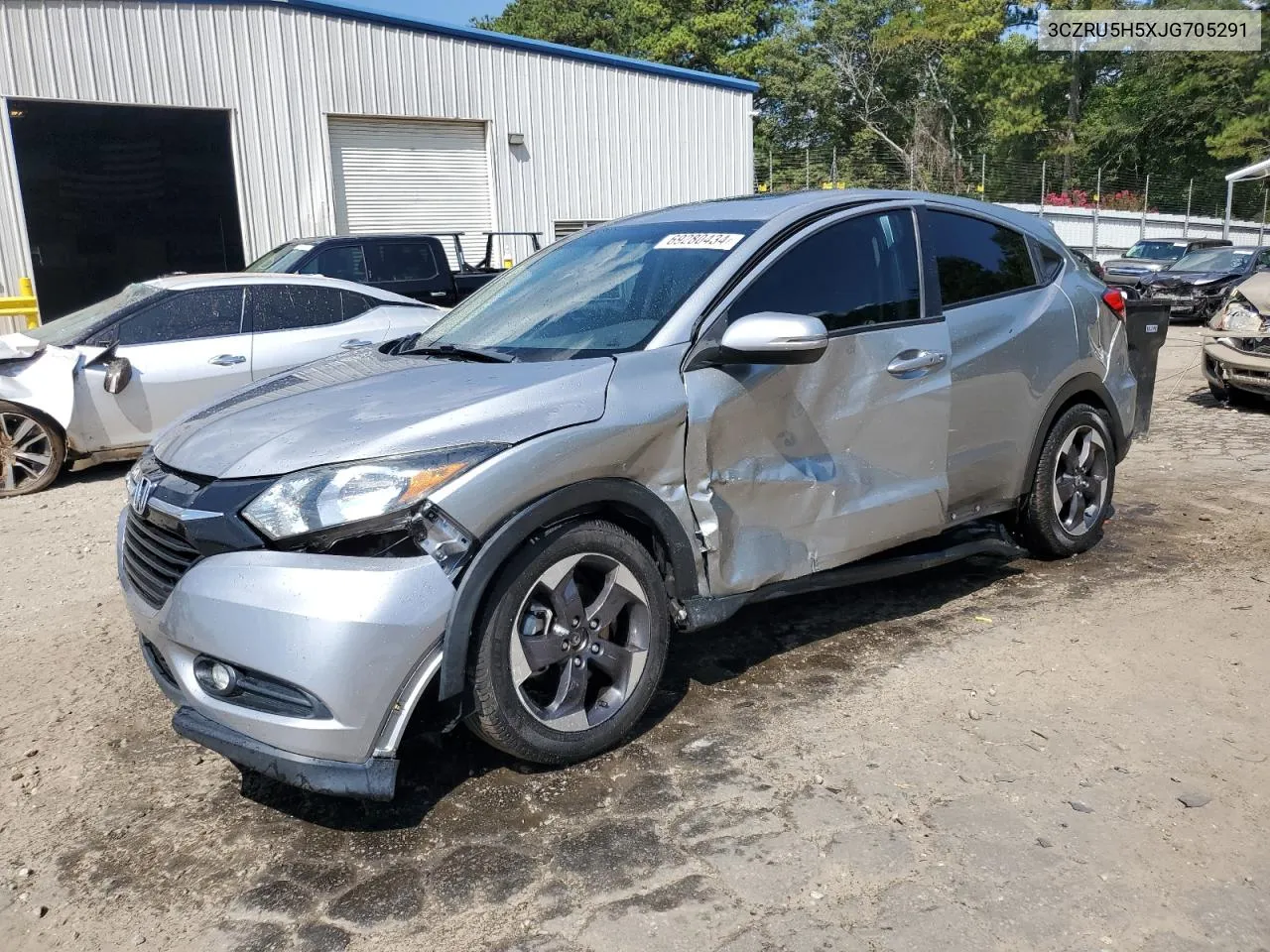 2018 Honda Hr-V Ex VIN: 3CZRU5H5XJG705291 Lot: 69280434