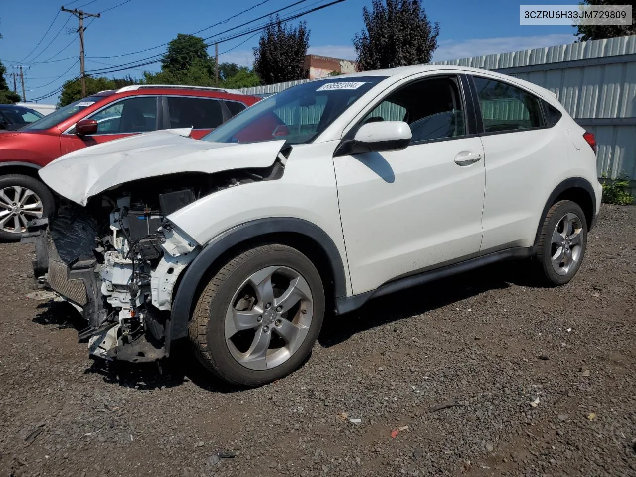 2018 Honda Hr-V Lx VIN: 3CZRU6H33JM729809 Lot: 69692304