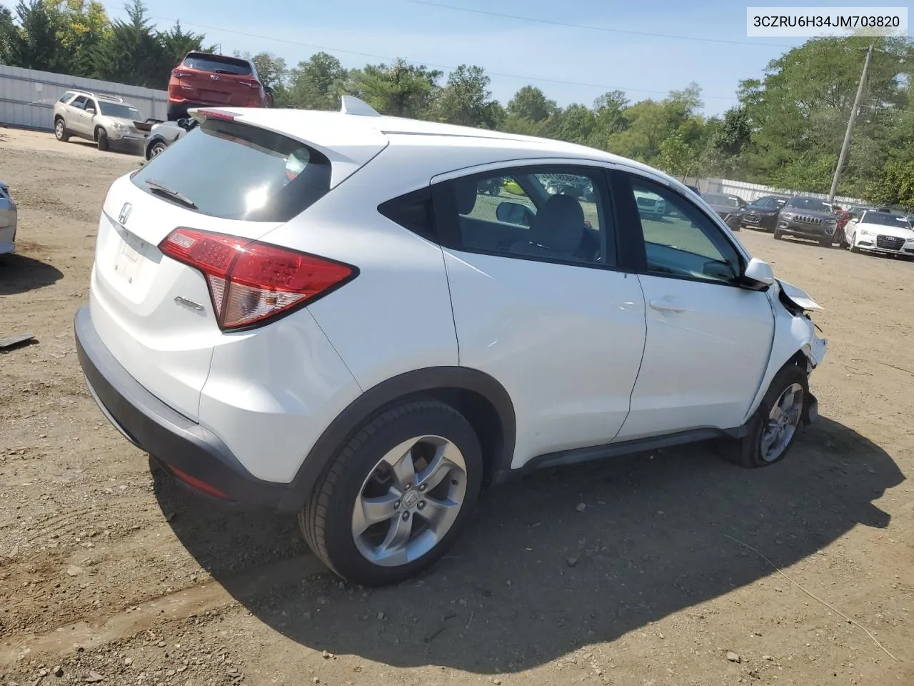 2018 Honda Hr-V Lx VIN: 3CZRU6H34JM703820 Lot: 69839214