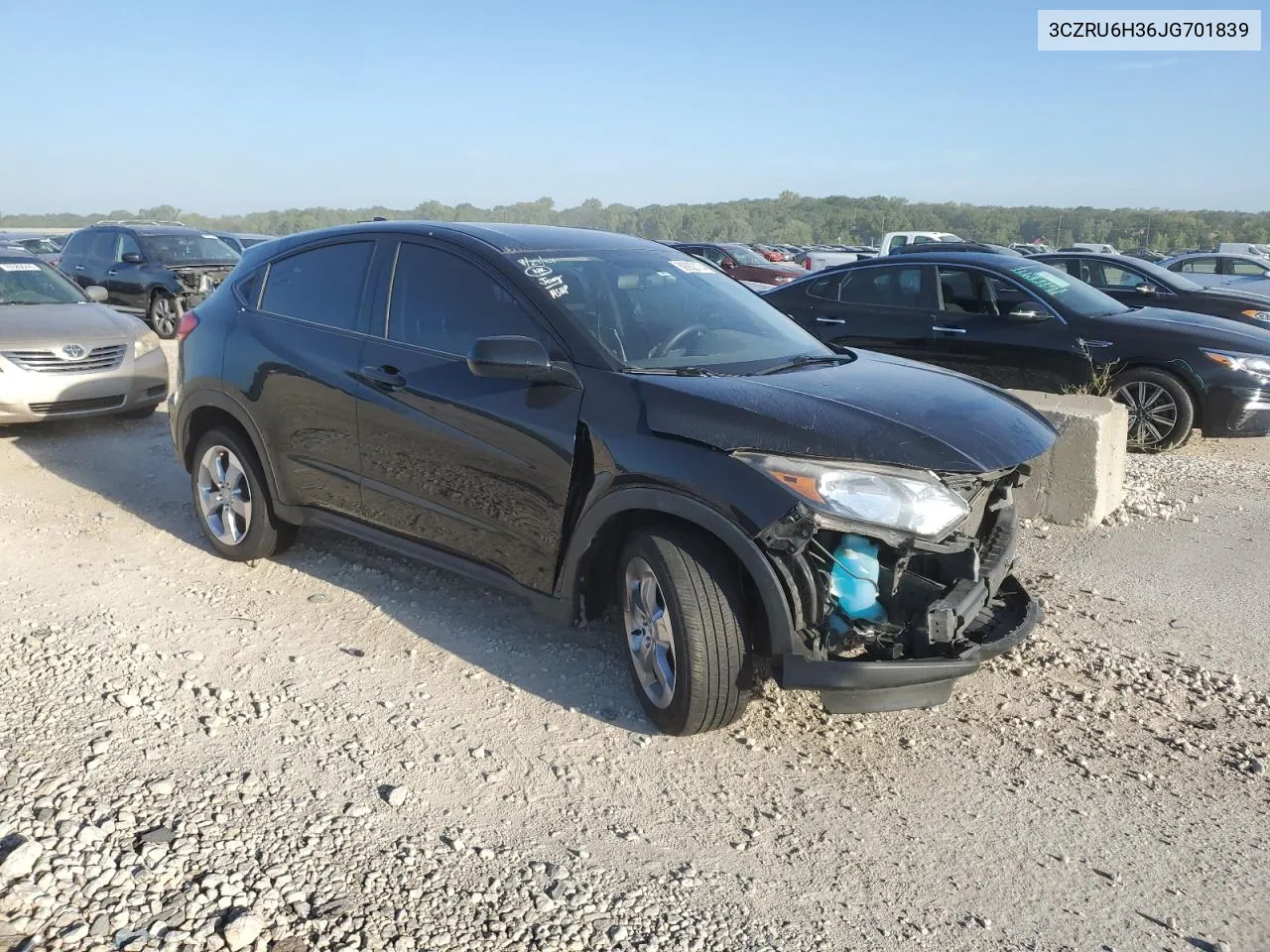 2018 Honda Hr-V Lx VIN: 3CZRU6H36JG701839 Lot: 69902774