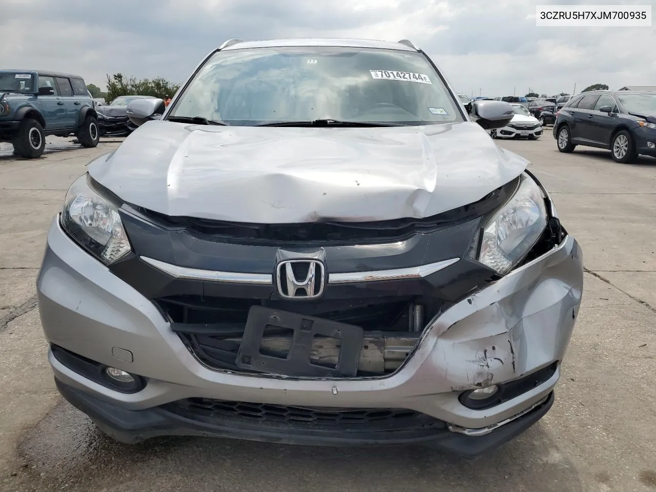 2018 Honda Hr-V Exl VIN: 3CZRU5H7XJM700935 Lot: 70142744