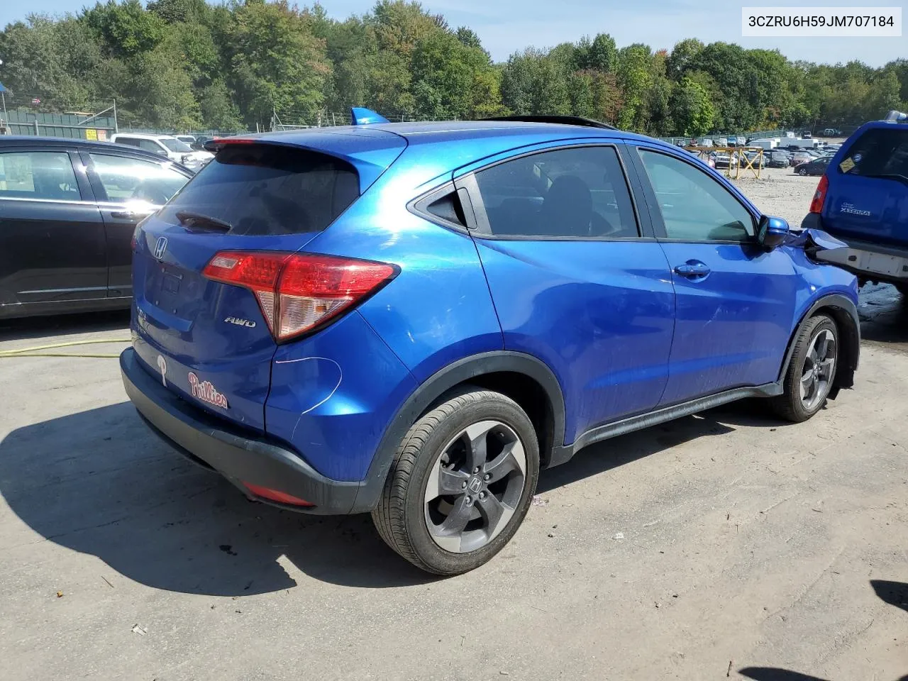 2018 Honda Hr-V Ex VIN: 3CZRU6H59JM707184 Lot: 71602384