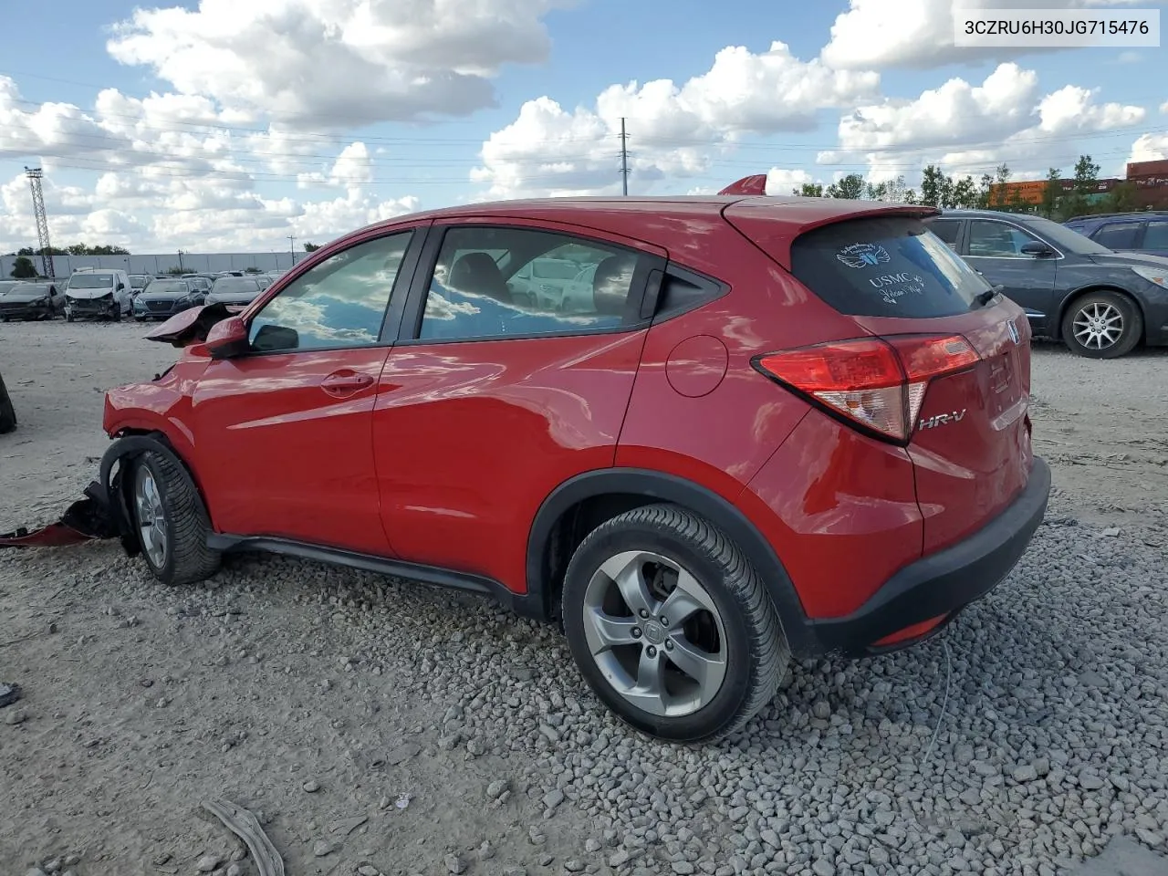 2018 Honda Hr-V Lx VIN: 3CZRU6H30JG715476 Lot: 71789854