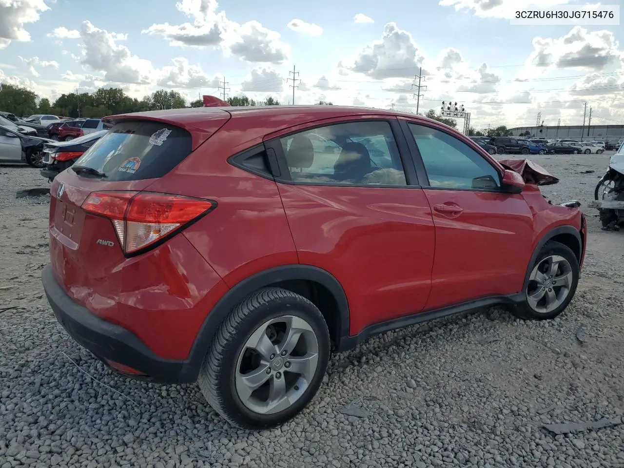 2018 Honda Hr-V Lx VIN: 3CZRU6H30JG715476 Lot: 71789854