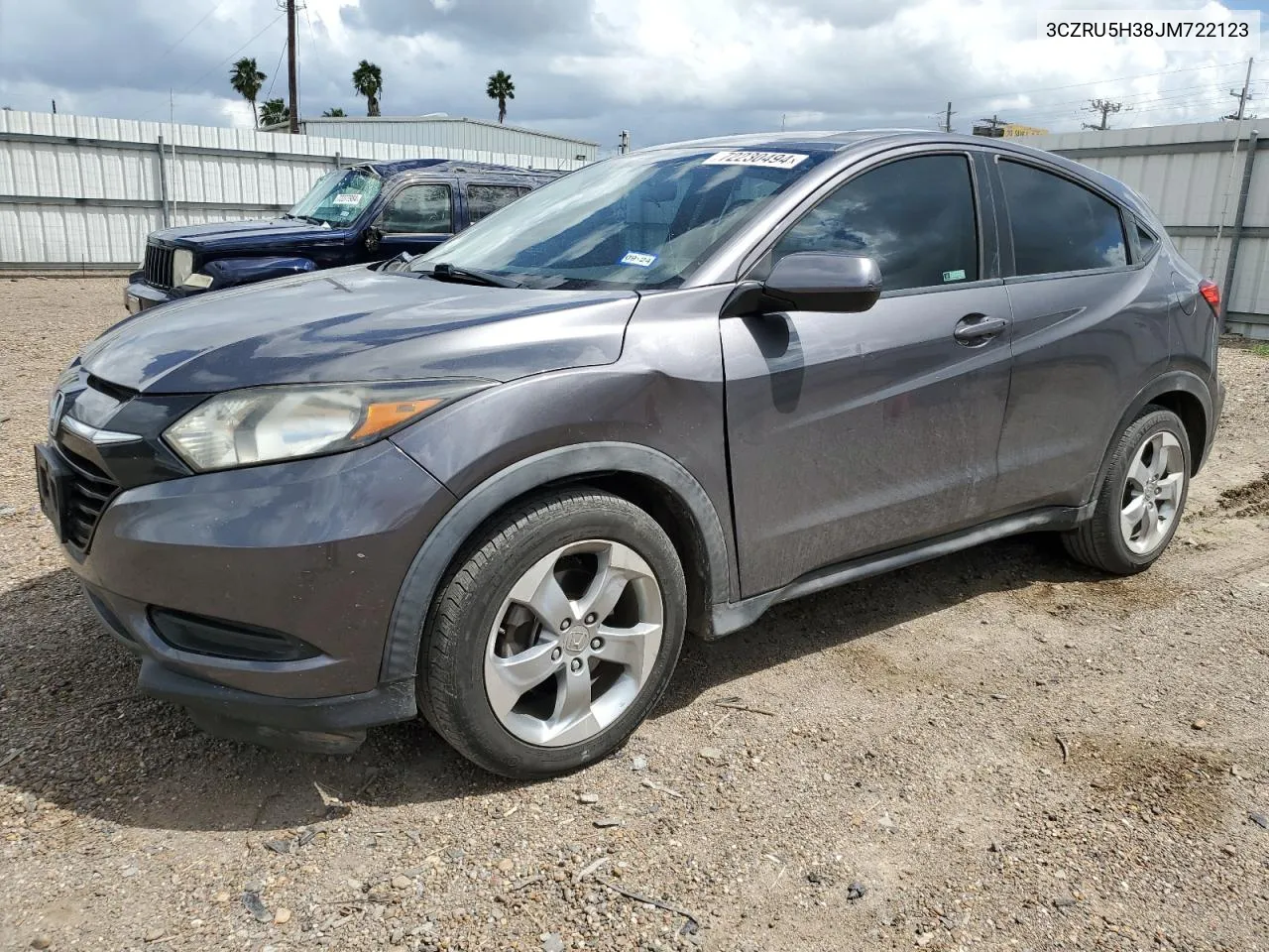 2018 Honda Hr-V Lx VIN: 3CZRU5H38JM722123 Lot: 72230494