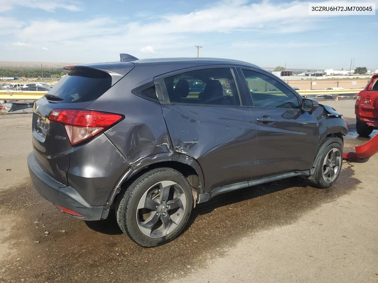 2018 Honda Hr-V Exl VIN: 3CZRU6H72JM700045 Lot: 72844174