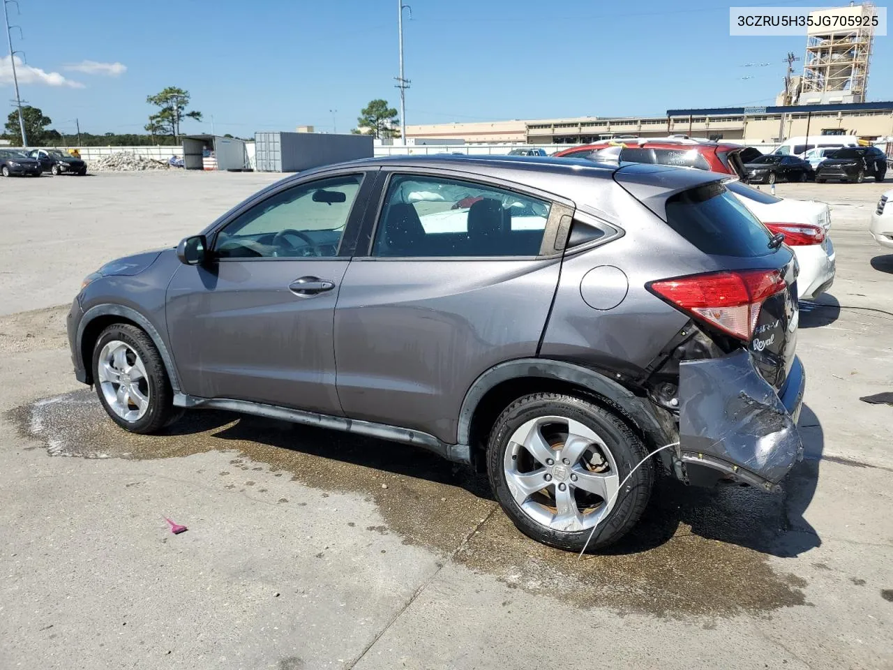 2018 Honda Hr-V Lx VIN: 3CZRU5H35JG705925 Lot: 73539794