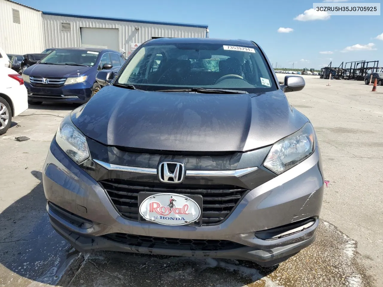 2018 Honda Hr-V Lx VIN: 3CZRU5H35JG705925 Lot: 73539794