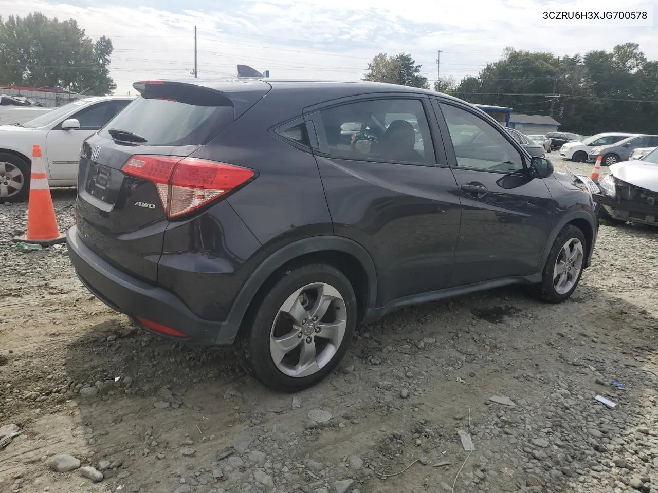 2018 Honda Hr-V Lx VIN: 3CZRU6H3XJG700578 Lot: 73914644