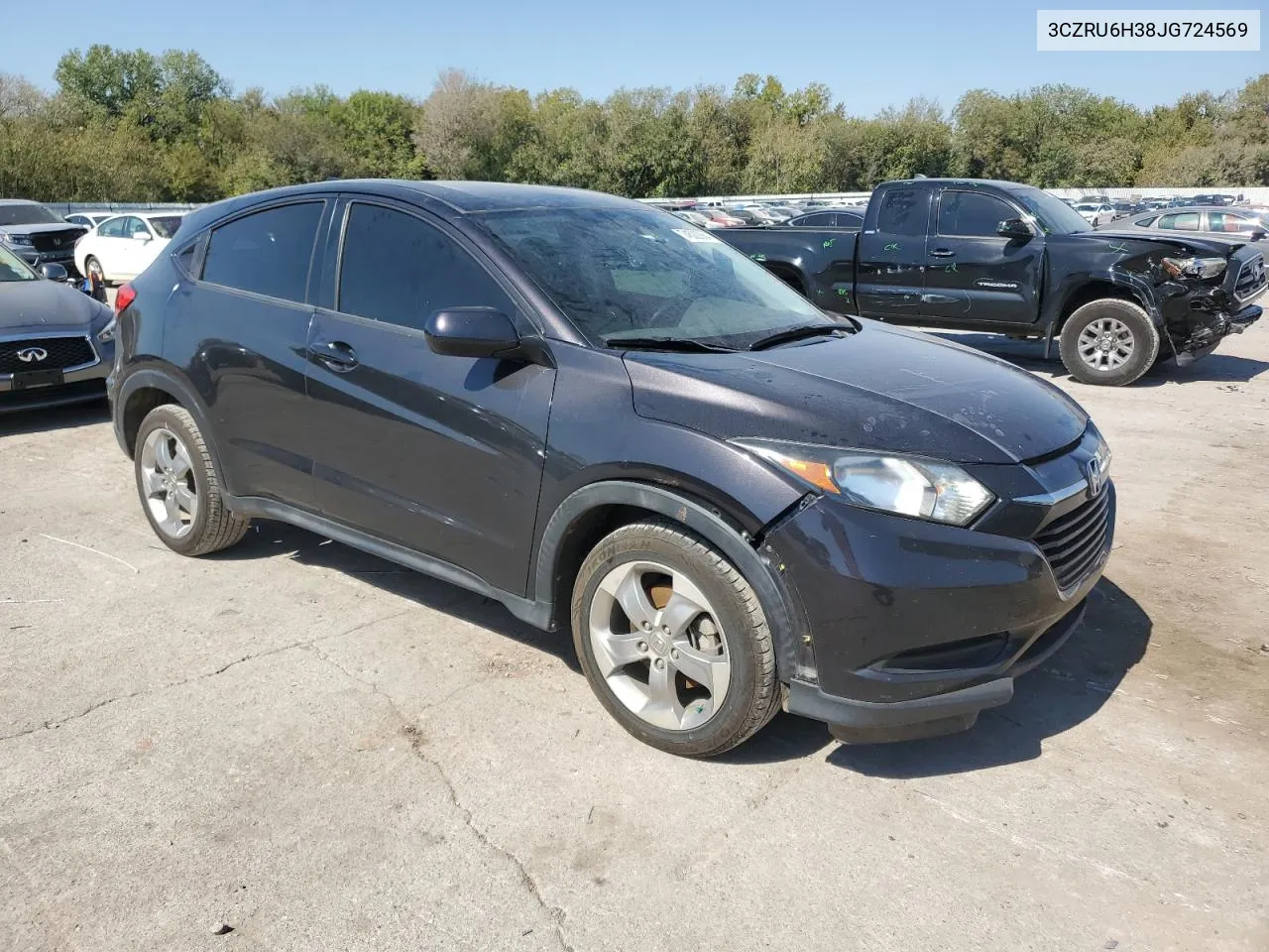 2018 Honda Hr-V Lx VIN: 3CZRU6H38JG724569 Lot: 74522064