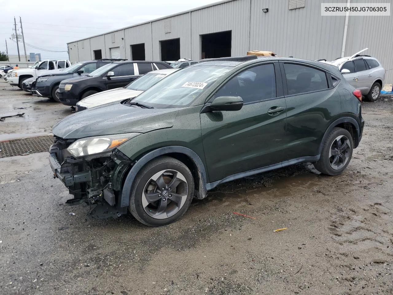 2018 Honda Hr-V Ex VIN: 3CZRU5H50JG706305 Lot: 74672024