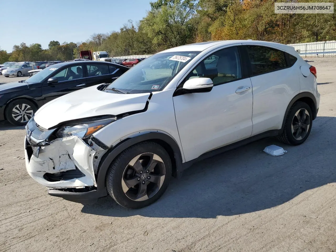 2018 Honda Hr-V Ex VIN: 3CZRU6H56JM708647 Lot: 75475704