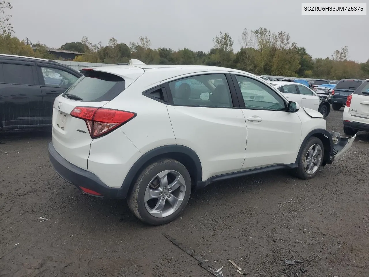 2018 Honda Hr-V Lx VIN: 3CZRU6H33JM726375 Lot: 75706084