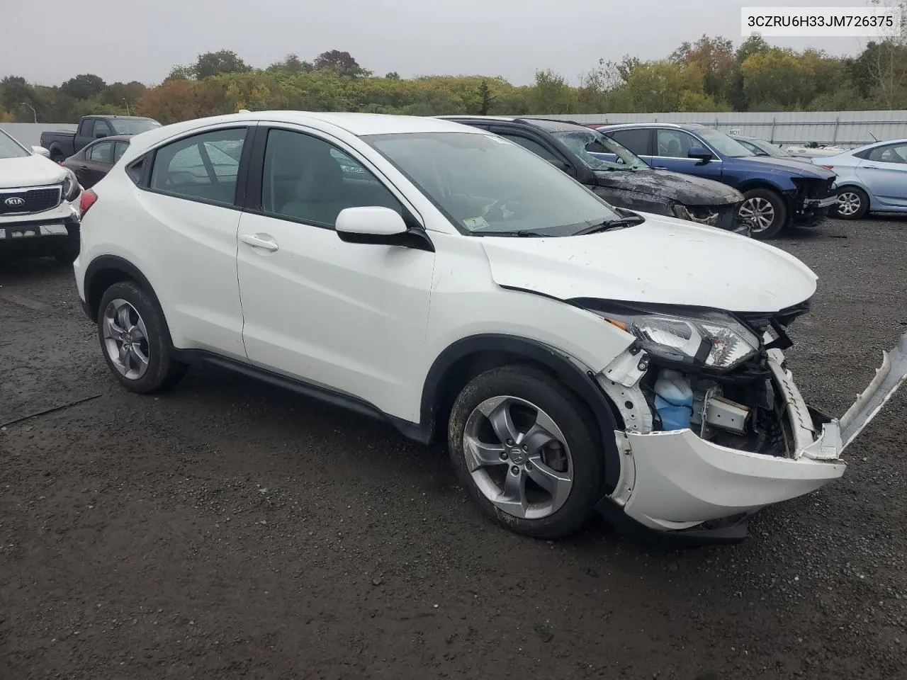 2018 Honda Hr-V Lx VIN: 3CZRU6H33JM726375 Lot: 75706084