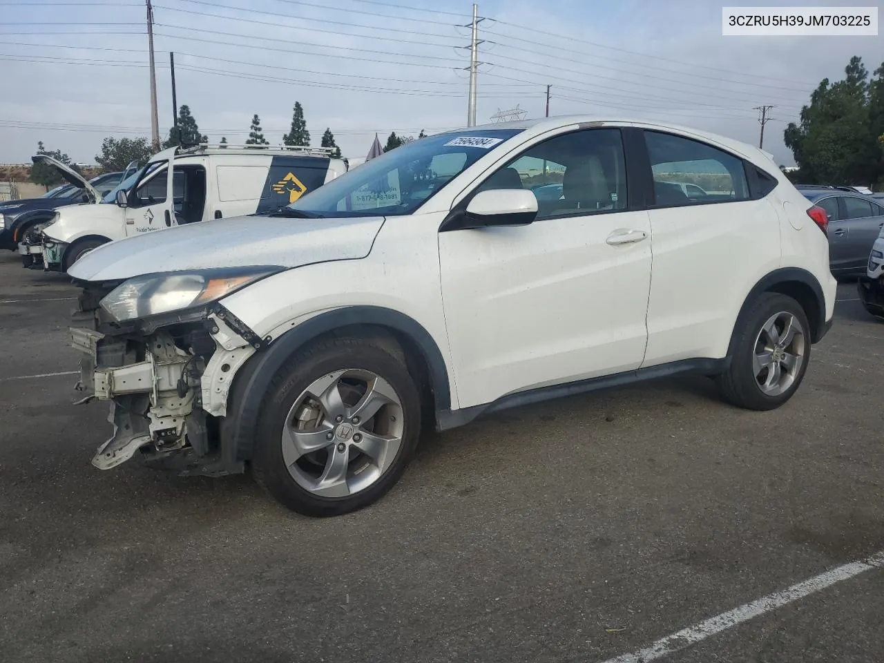 2018 Honda Hr-V Lx VIN: 3CZRU5H39JM703225 Lot: 75964984