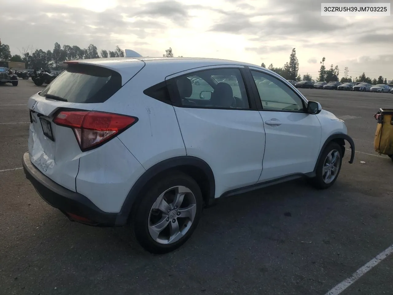 2018 Honda Hr-V Lx VIN: 3CZRU5H39JM703225 Lot: 75964984