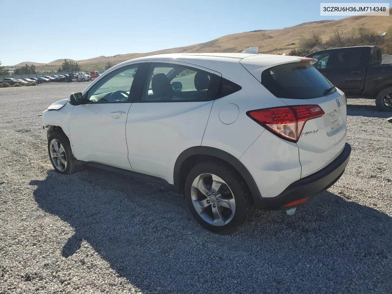 2018 Honda Hr-V Lx VIN: 3CZRU6H36JM714348 Lot: 76073754