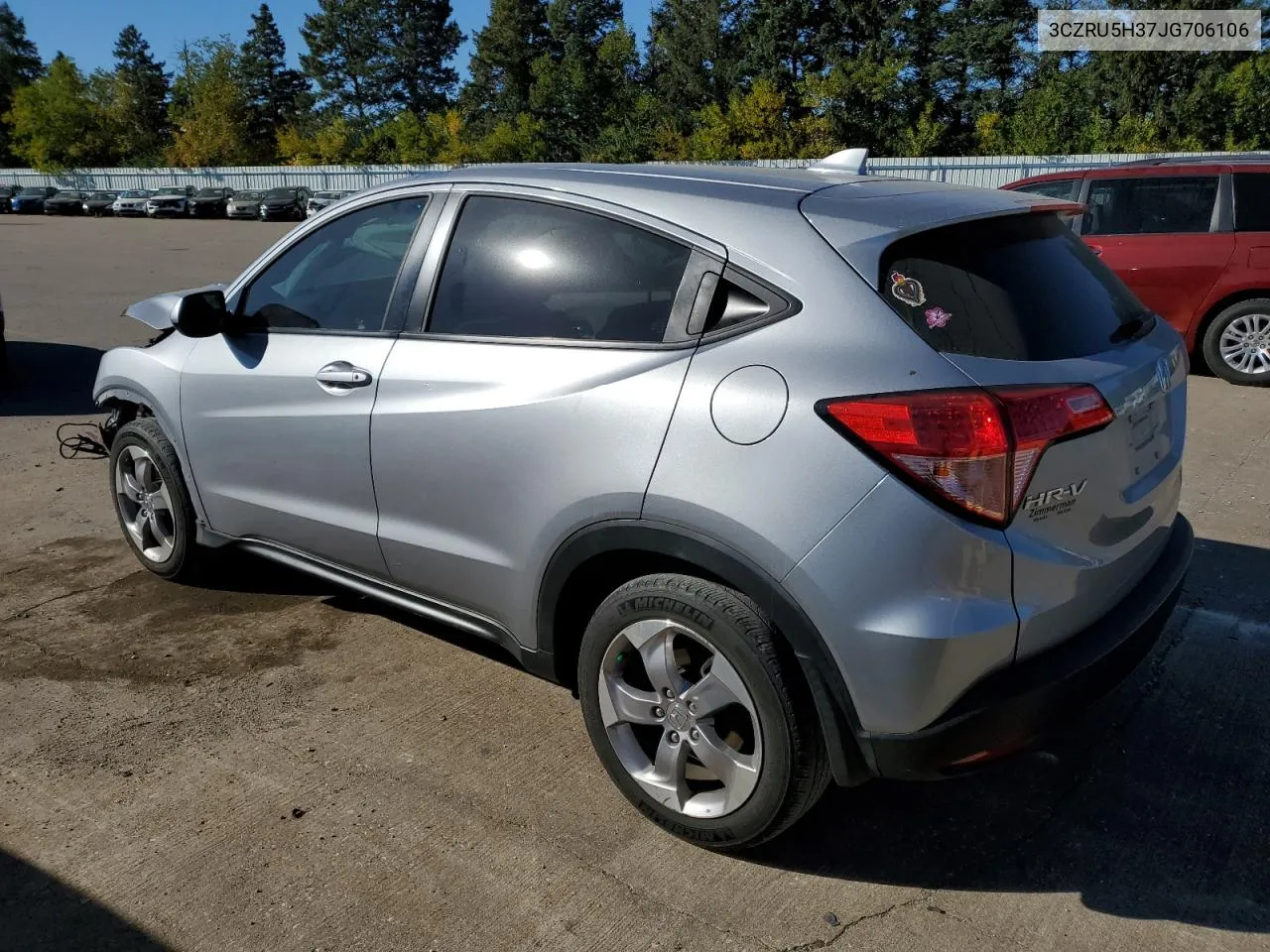 2018 Honda Hr-V Lx VIN: 3CZRU5H37JG706106 Lot: 76773374