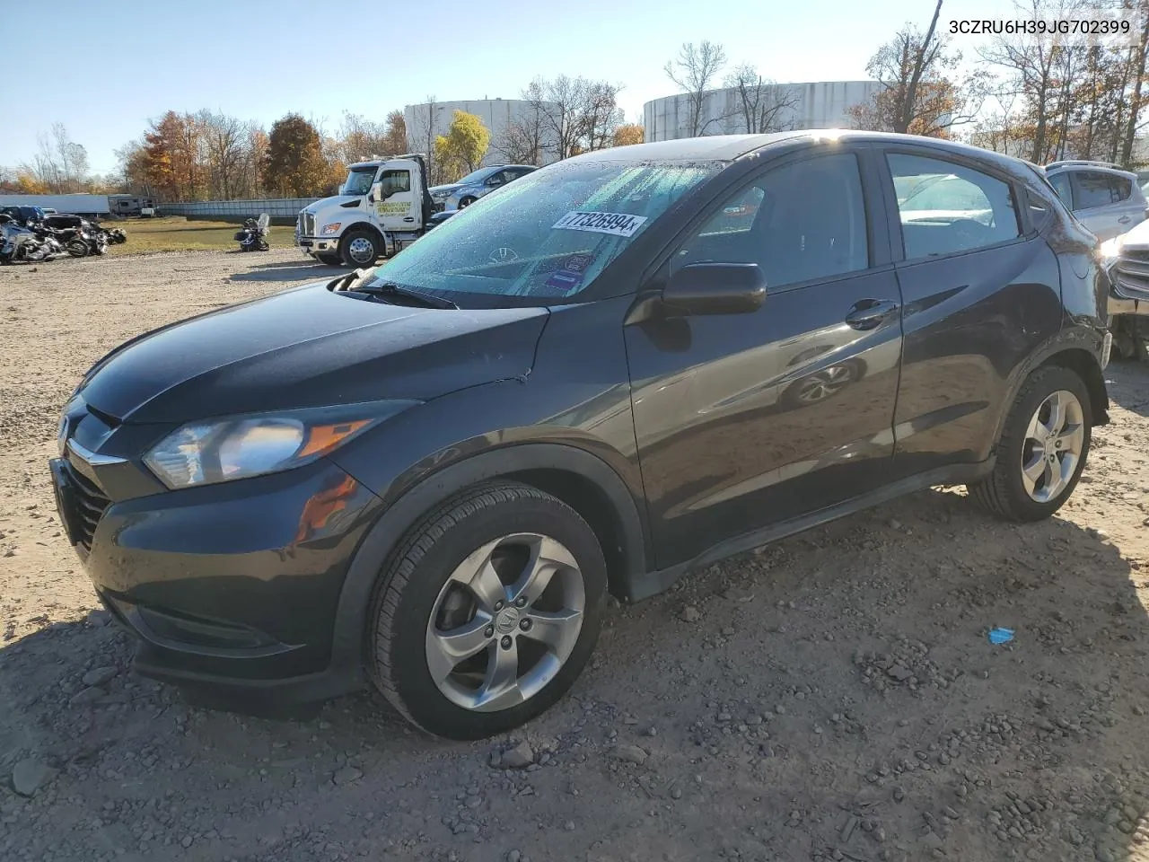 2018 Honda Hr-V Lx VIN: 3CZRU6H39JG702399 Lot: 77326994