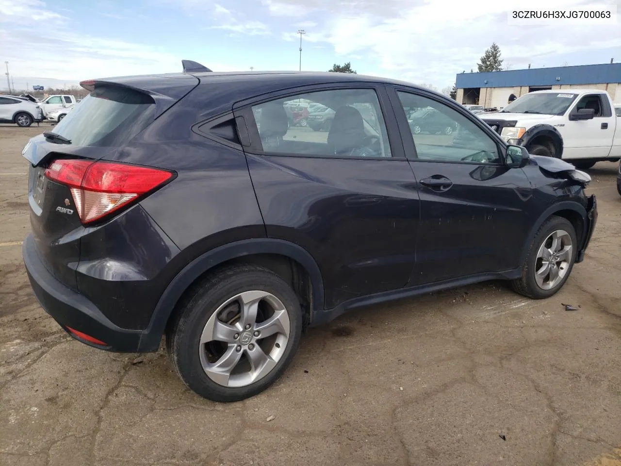 2018 Honda Hr-V Lx VIN: 3CZRU6H3XJG700063 Lot: 77410124