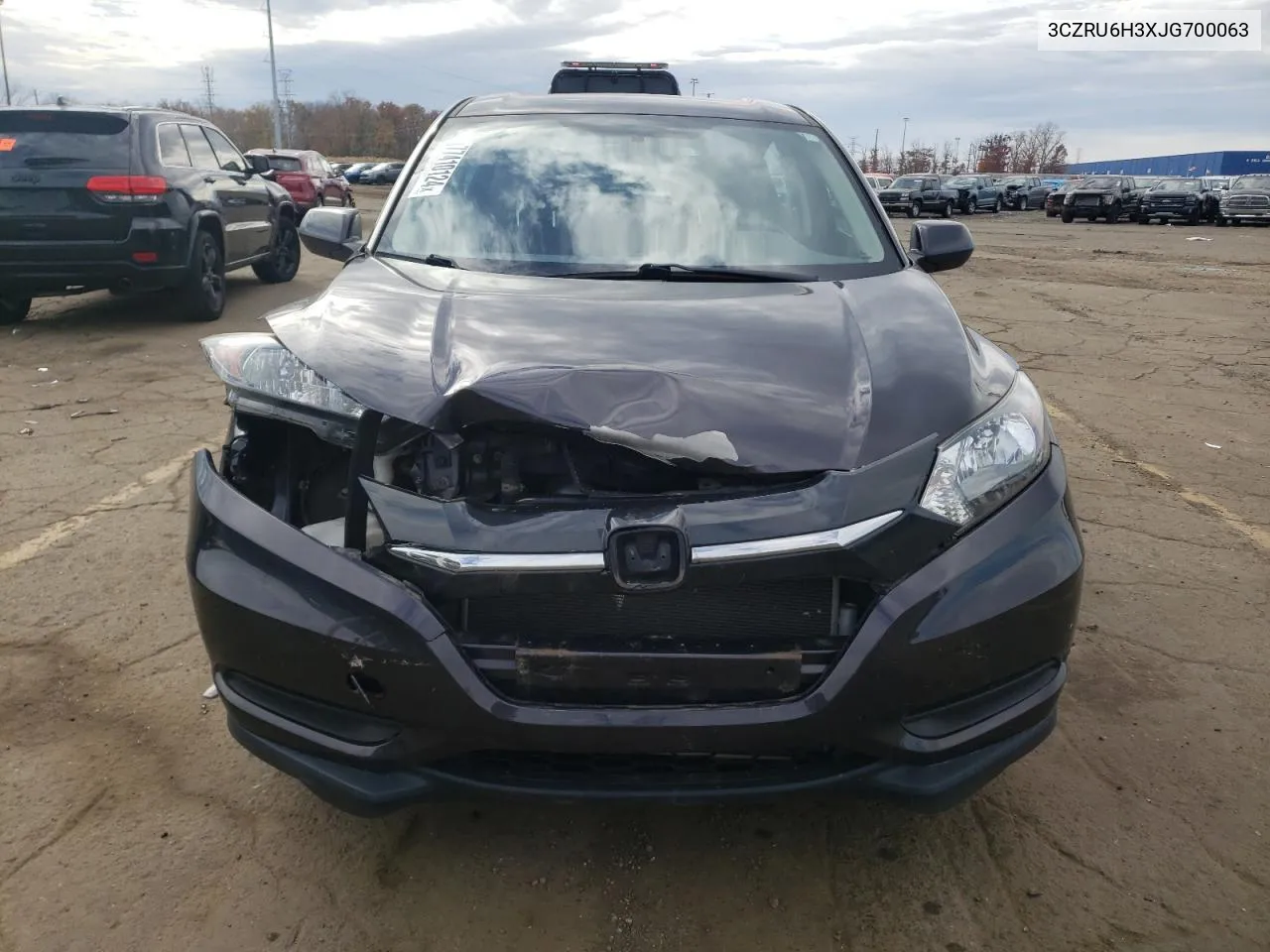 2018 Honda Hr-V Lx VIN: 3CZRU6H3XJG700063 Lot: 77410124