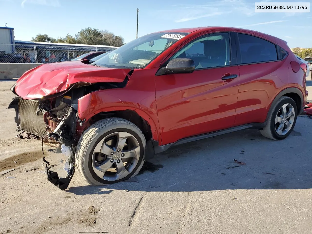 2018 Honda Hr-V Lx VIN: 3CZRU5H38JM710795 Lot: 77671234