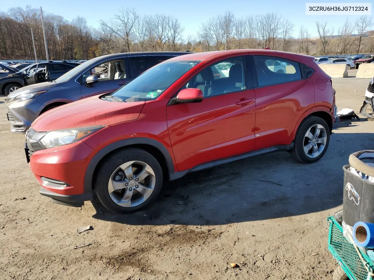 2018 Honda Hr-V Lx VIN: 3CZRU6H36JG712324 Lot: 77810604