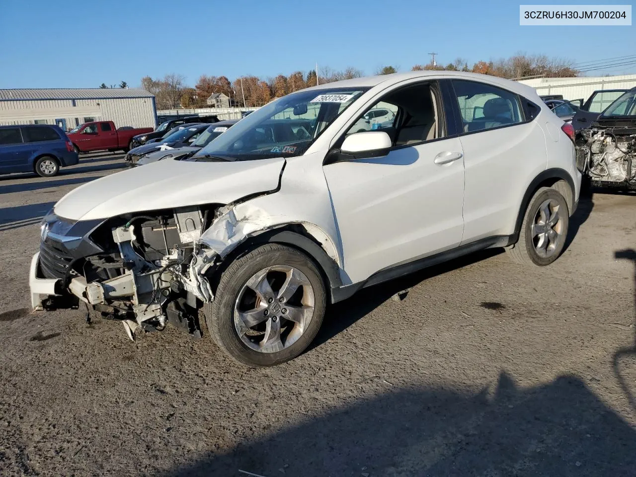 2018 Honda Hr-V Lx VIN: 3CZRU6H30JM700204 Lot: 79837054