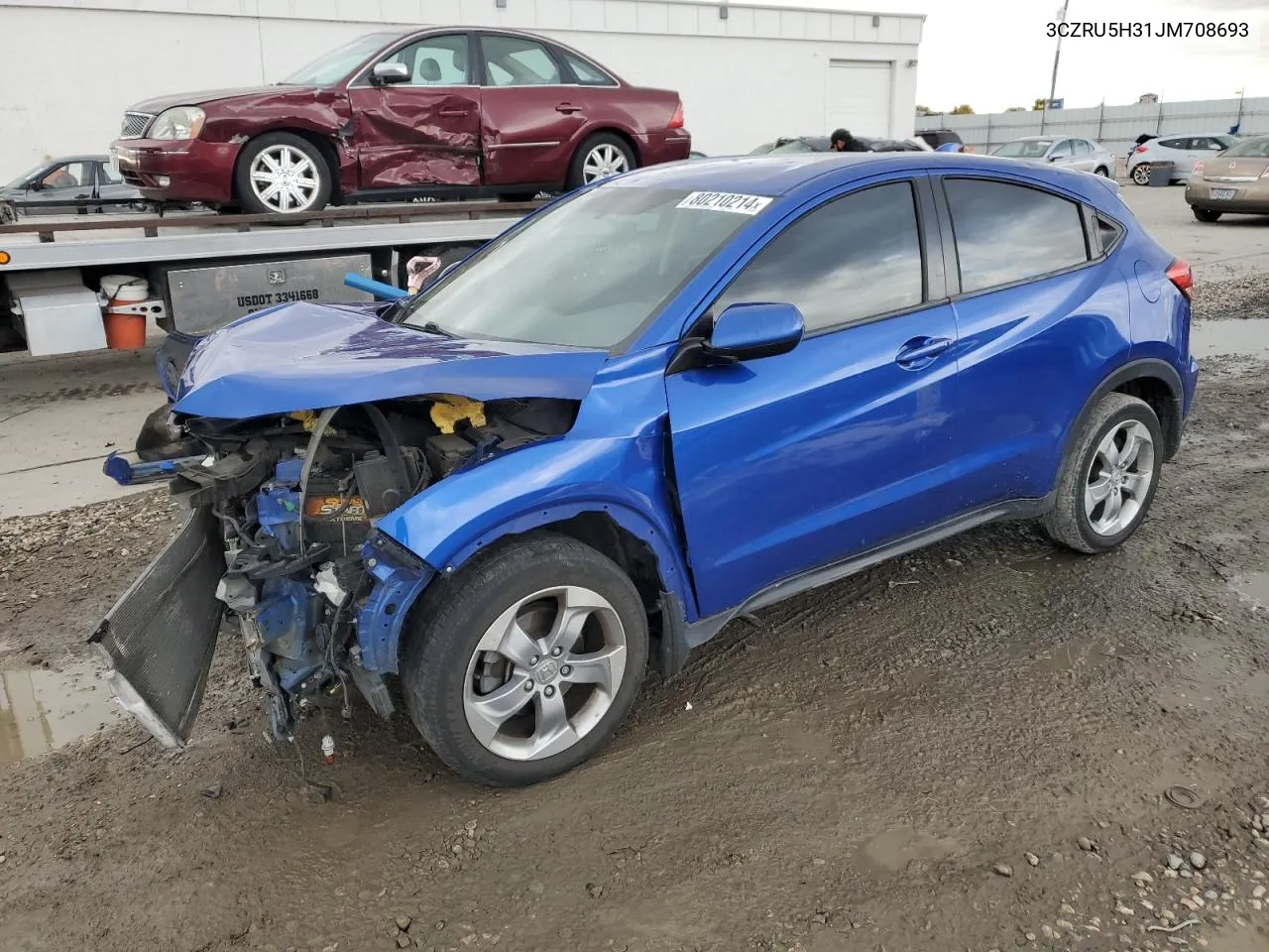 2018 Honda Hr-V Lx VIN: 3CZRU5H31JM708693 Lot: 80210214