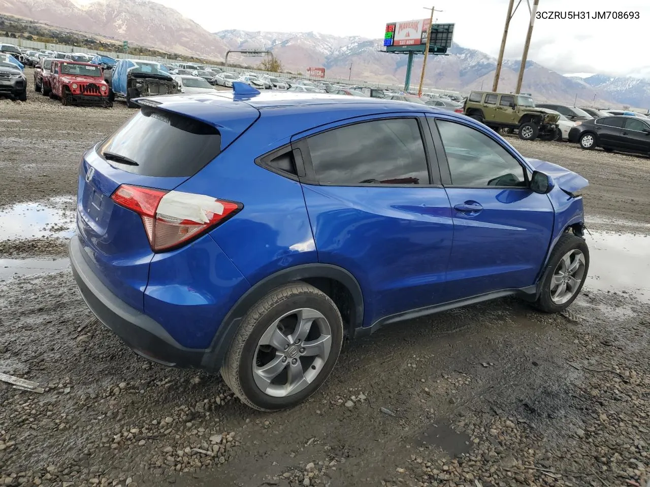 2018 Honda Hr-V Lx VIN: 3CZRU5H31JM708693 Lot: 80210214