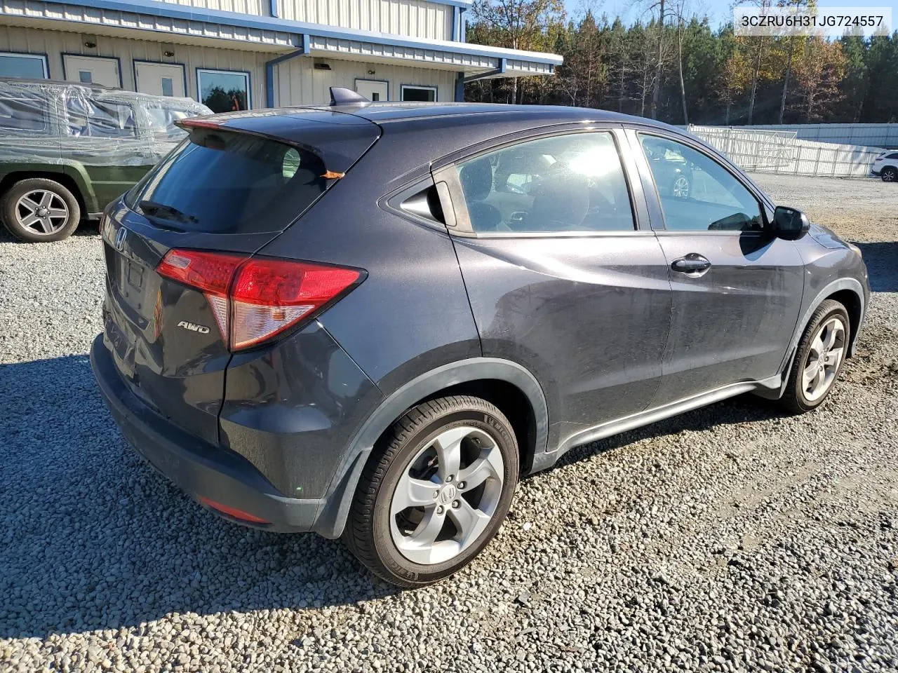 2018 Honda Hr-V Lx VIN: 3CZRU6H31JG724557 Lot: 80439064