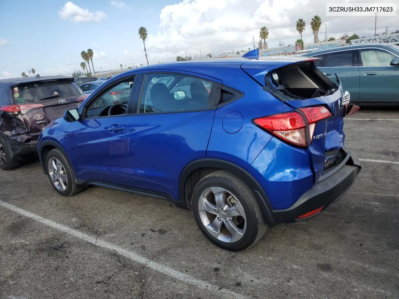 2018 Honda Hr-V Lx VIN: 3CZRU5H33JM717623 Lot: 81003654