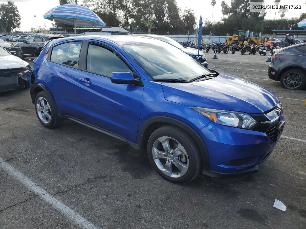 2018 Honda Hr-V Lx VIN: 3CZRU5H33JM717623 Lot: 81003654