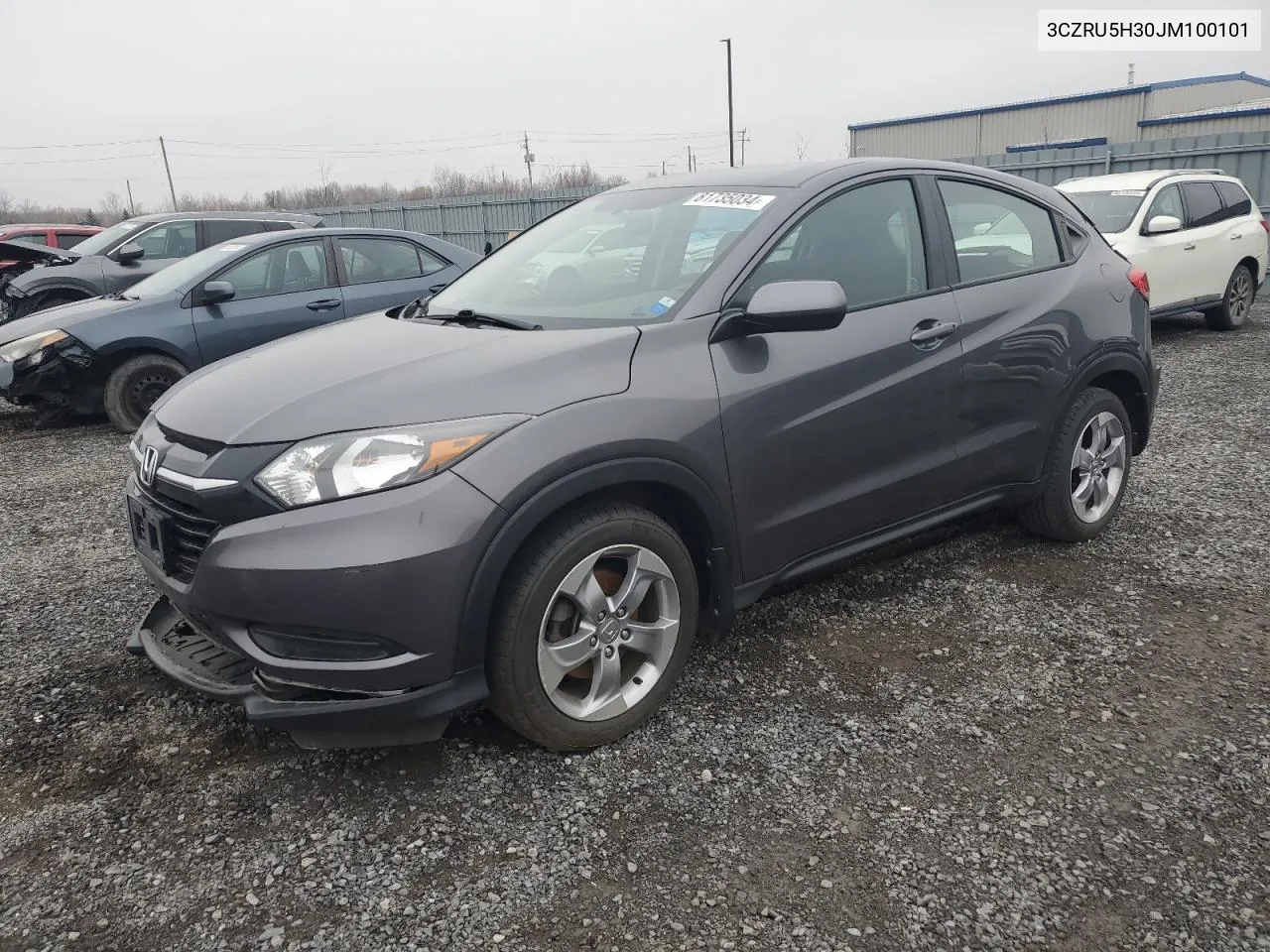 2018 Honda Hr-V Lx VIN: 3CZRU5H30JM100101 Lot: 81735034