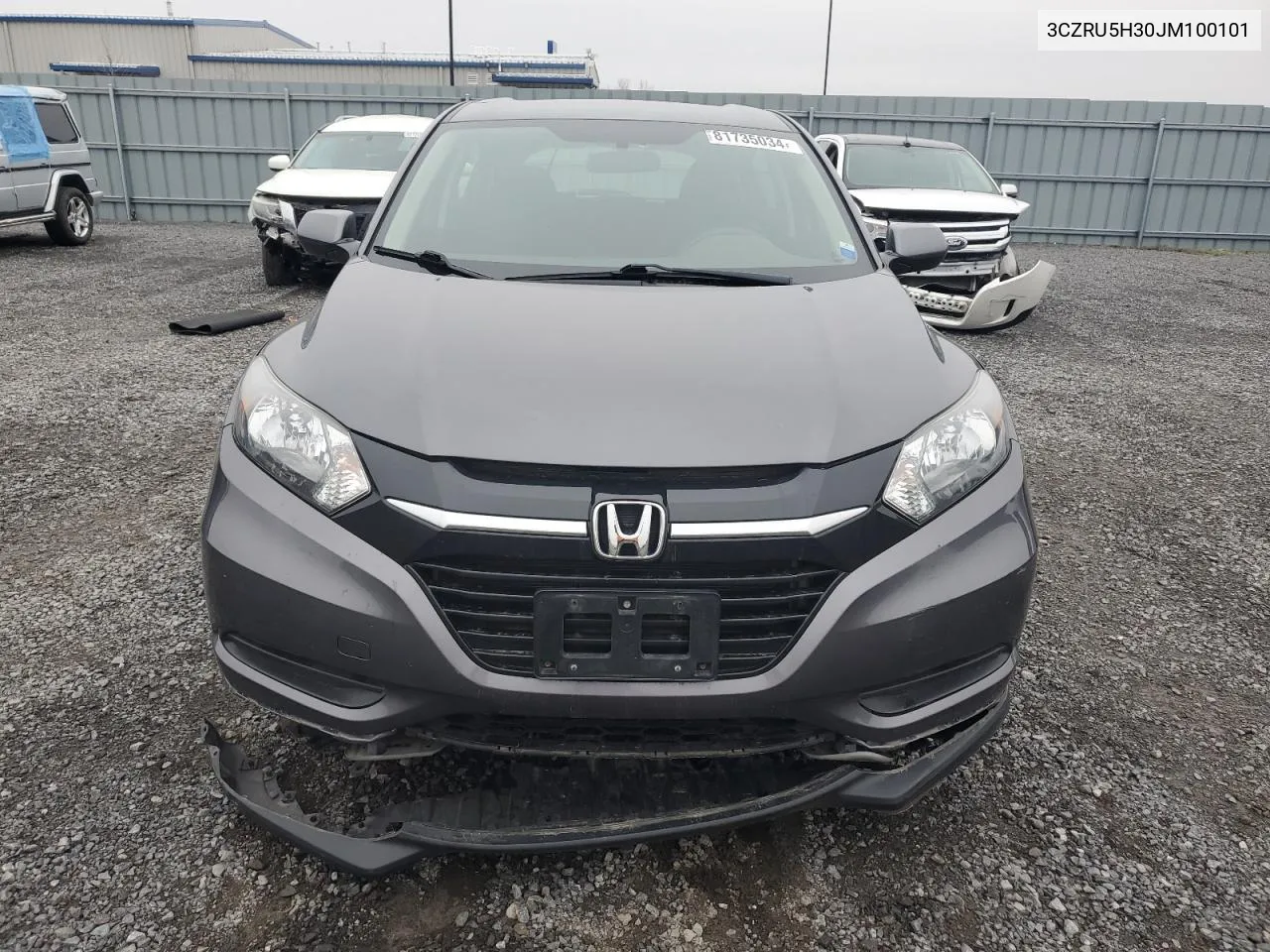 2018 Honda Hr-V Lx VIN: 3CZRU5H30JM100101 Lot: 81735034