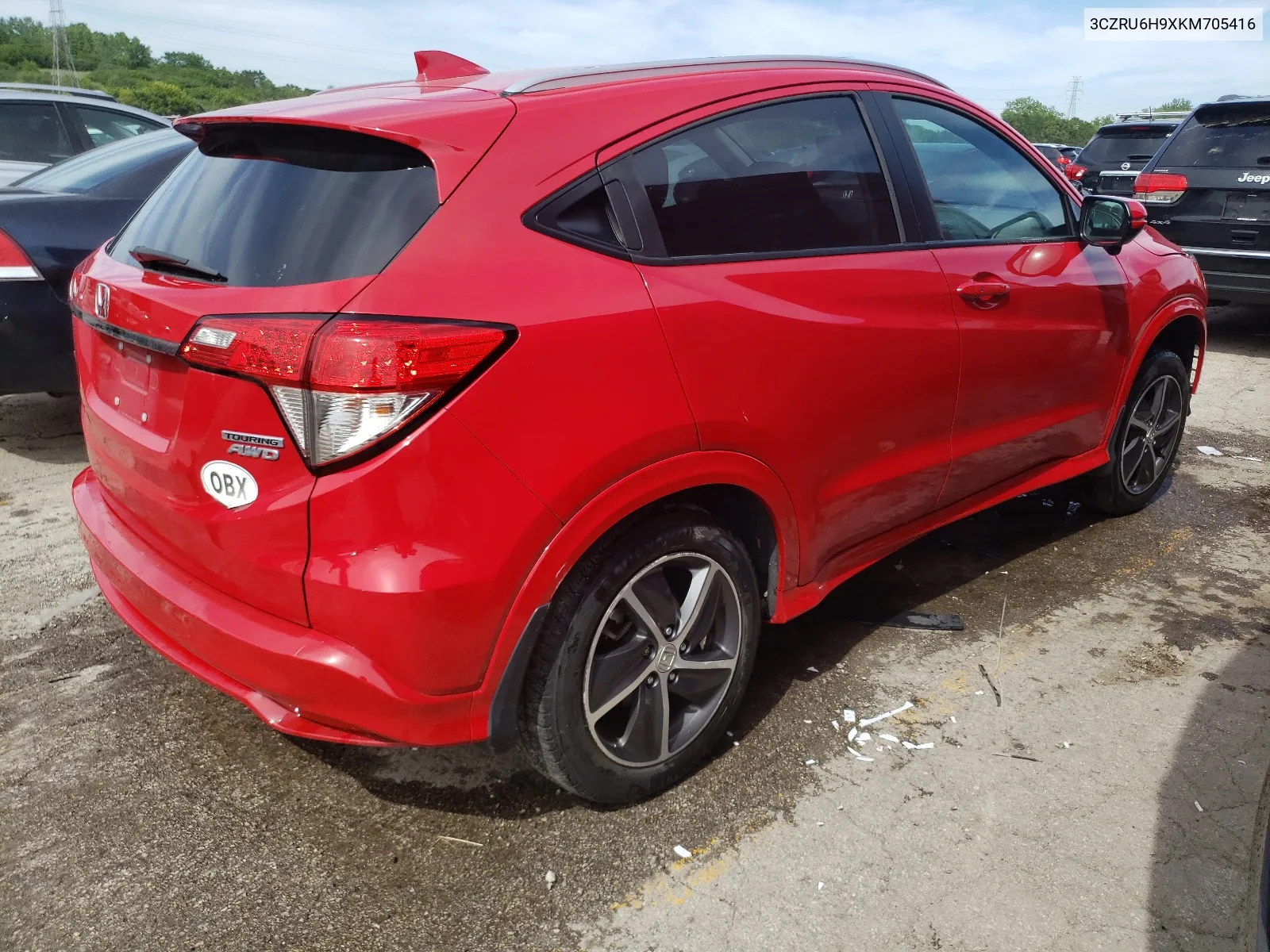 3CZRU6H9XKM705416 2019 Honda Hr-V Touring